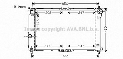 AVA QUALITY COOLING dw2067 -  Радиатор, охлаждение двигателя